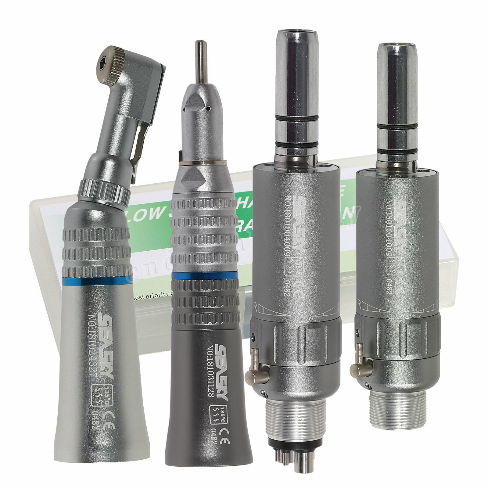 NSK Style Dental Slow Low Speed Handpiece Straight Contra Angle Air Motor 2/4 sa