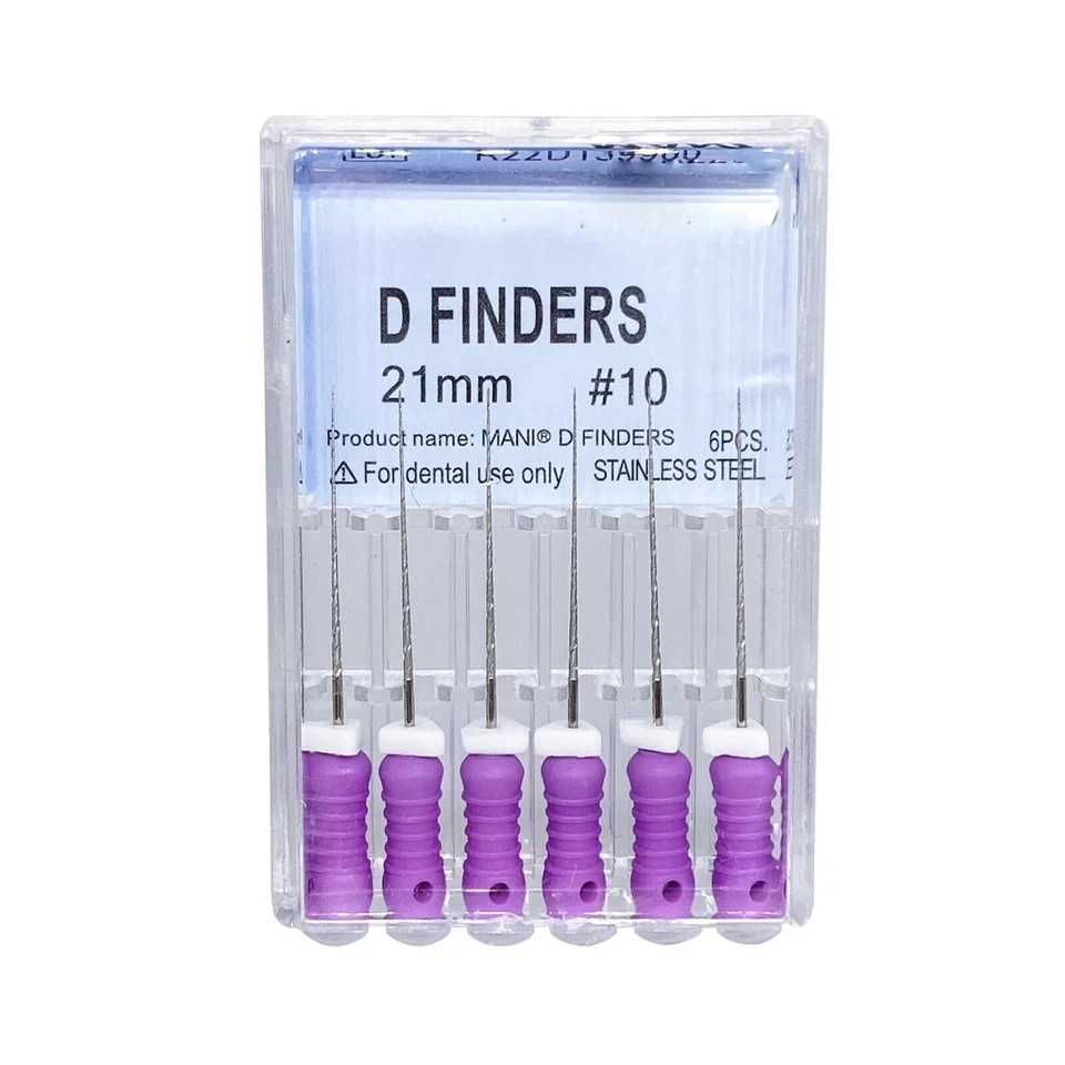 21/25mm Mani style D Finders Dental Endodontic Hand files for Calcified Canals