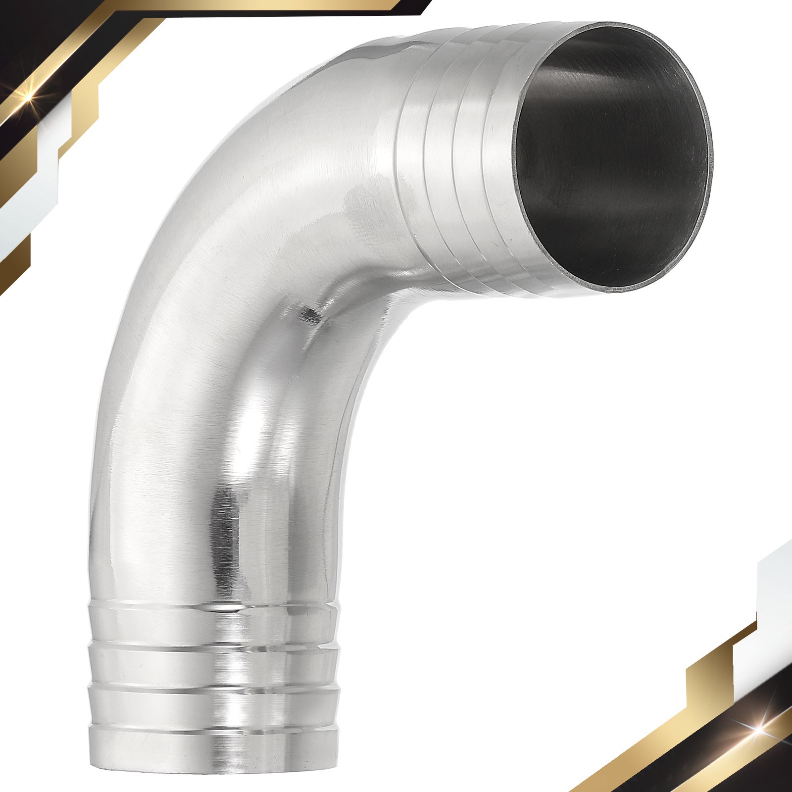 1 1/2in Hose Barb Fitting 90 Degree Elbow Hose Pipe Barbed 304 Stainless Steel