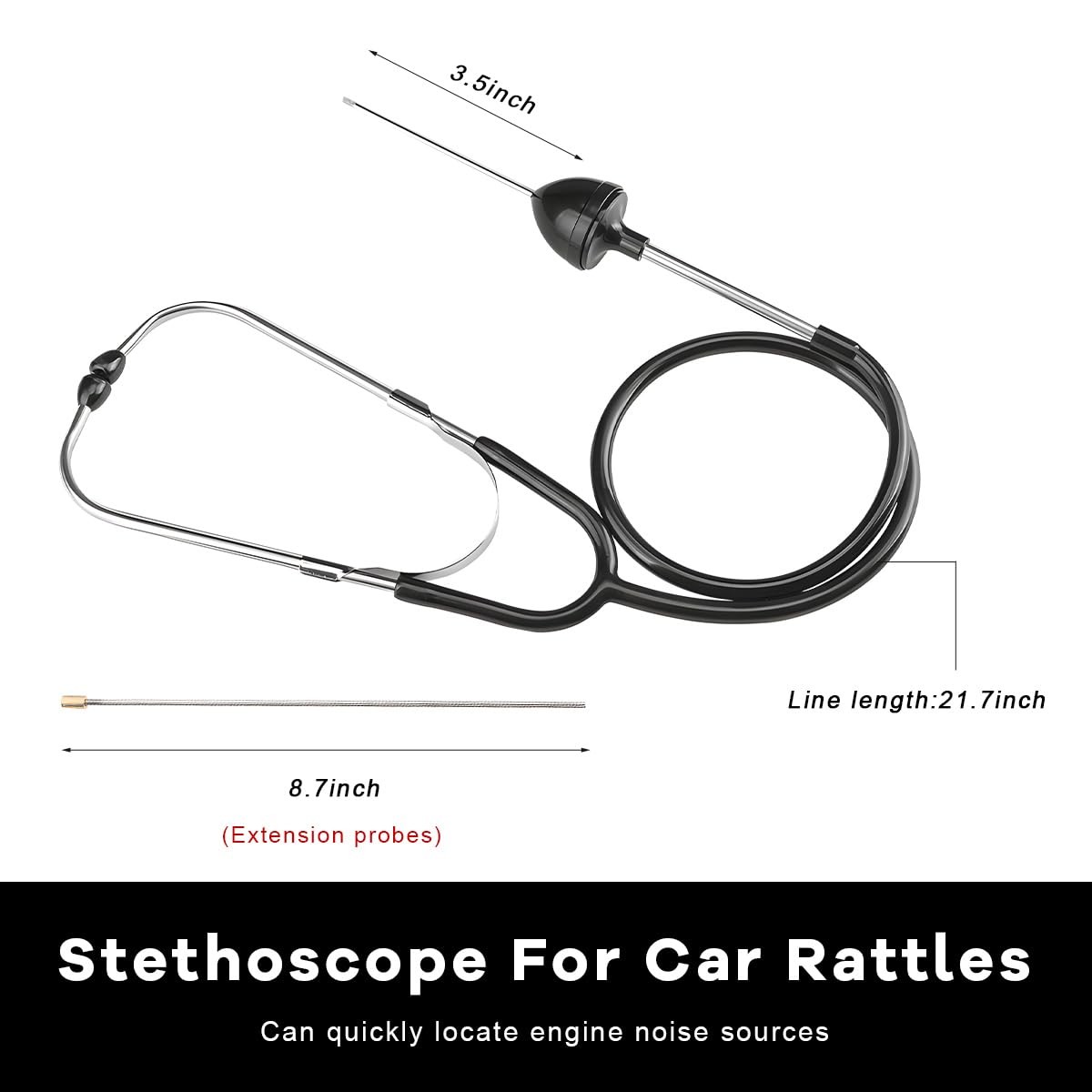 DXNQ Automotive Engine Stethoscope, Mechanics Stethoscope 1 PCS