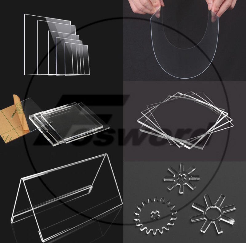 Clear Acrylics Sheets Cut To Size Hard Plastic Plate 100 -300mm Thick 1mm -20mm