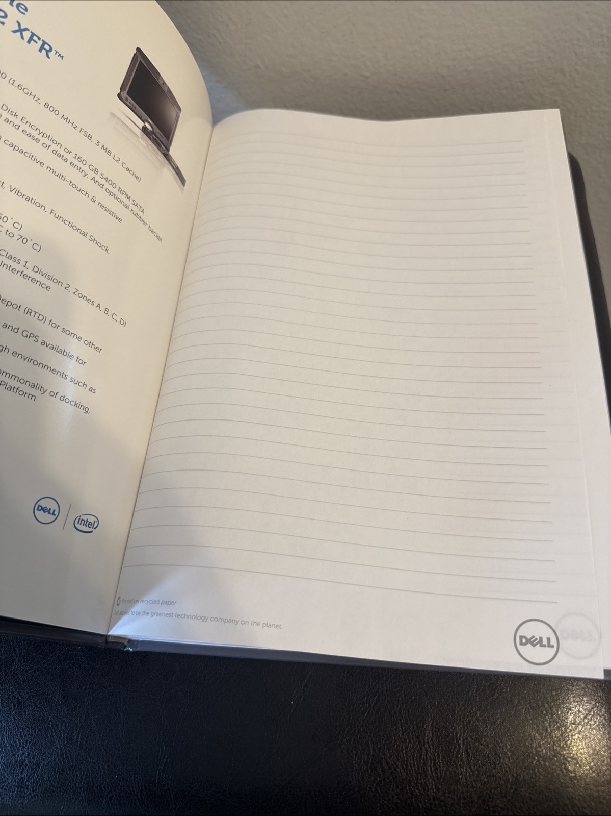 RARE NEW Dell Laptop Notebook Journal Diary Lined Pages Hardback Cover Paper