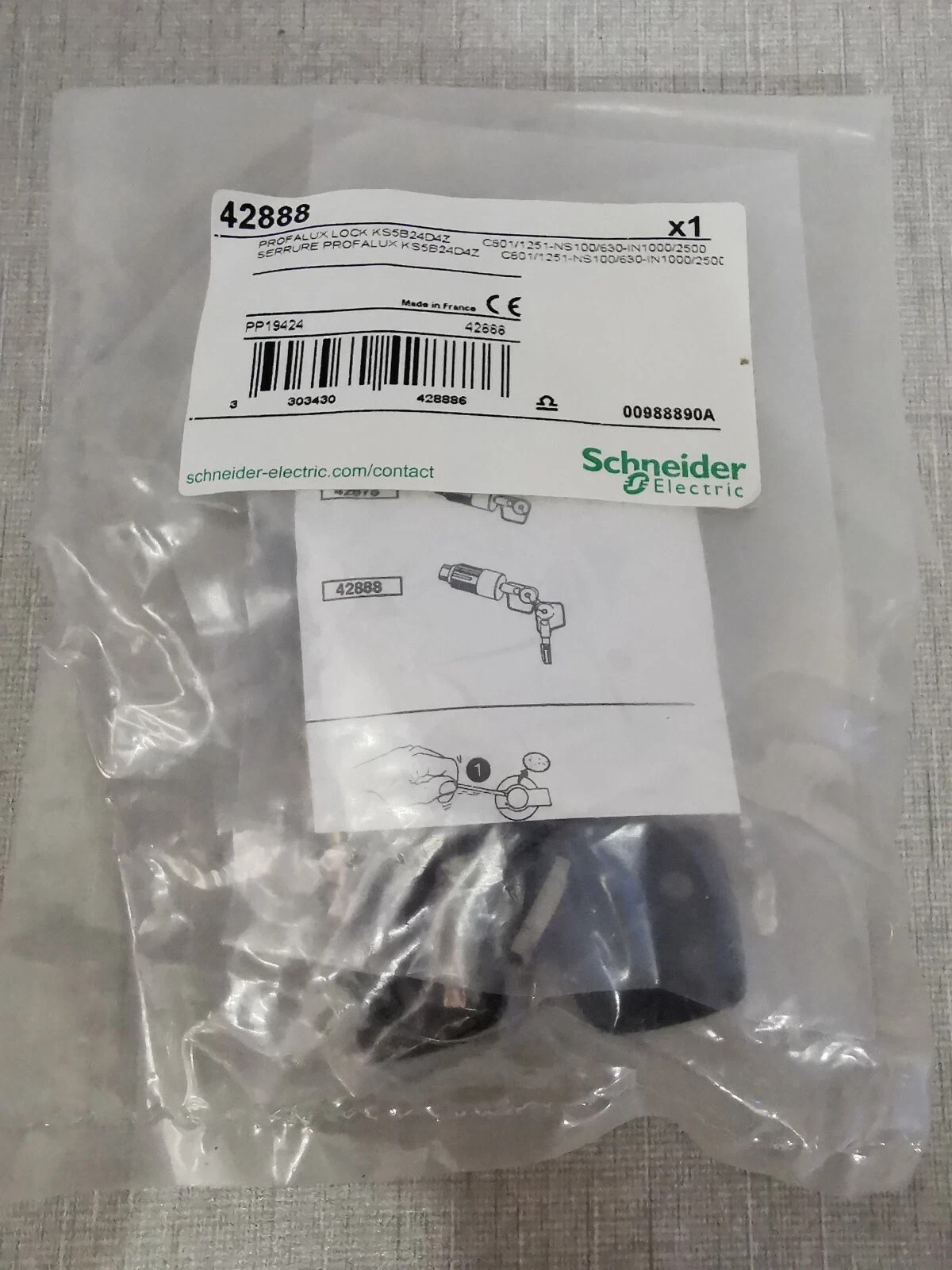 LOT 2PCS SCHNEIDER ELECTRIC PROFALUX LOCK PP19424 New Open Box