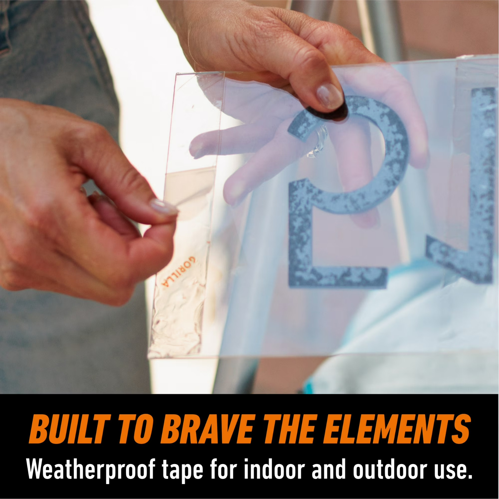 Gorilla Tough & Clear; Double Sided Mounting Tape; Weatherproof; 1″ x 60″; Clear