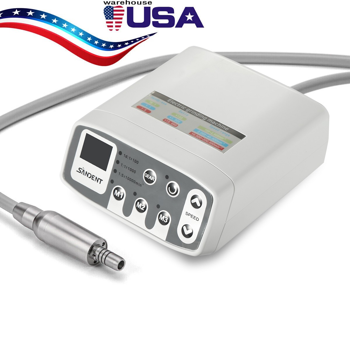 Dental 360° Swivel Hygiene Prophy Handpiece Air Motor 4H 4:1 Nose Cone Midwest