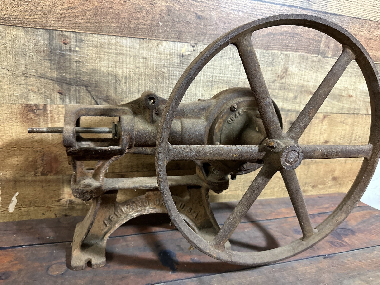 Antique, F E Myers Bros. Co. Ashland Ohio USA Water Pump Belt Driven Decor