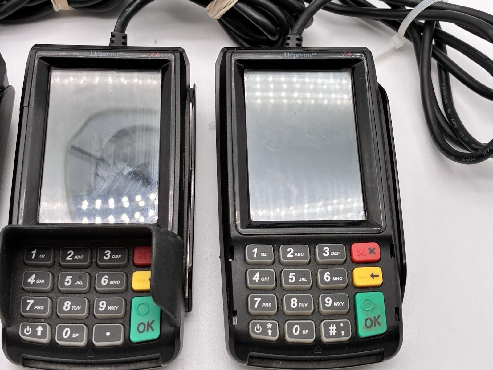 Lot of 4 Dejavoo Z6 Credit Card Terminals POS Machines For Parts Repair Locked