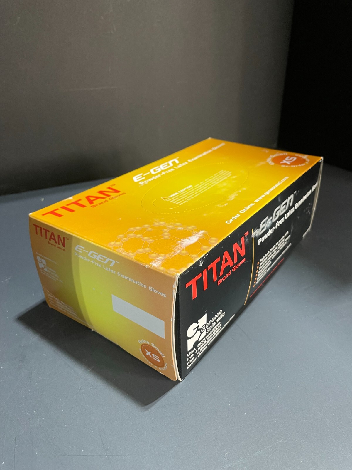 Titan Latex Exam Gloves Extra Small 8 Boxes with 100 Gloves Each