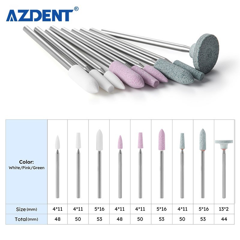 Dental Polishing Stones HP Straight Handpiece Ceramic Metal Composite 2.35mm