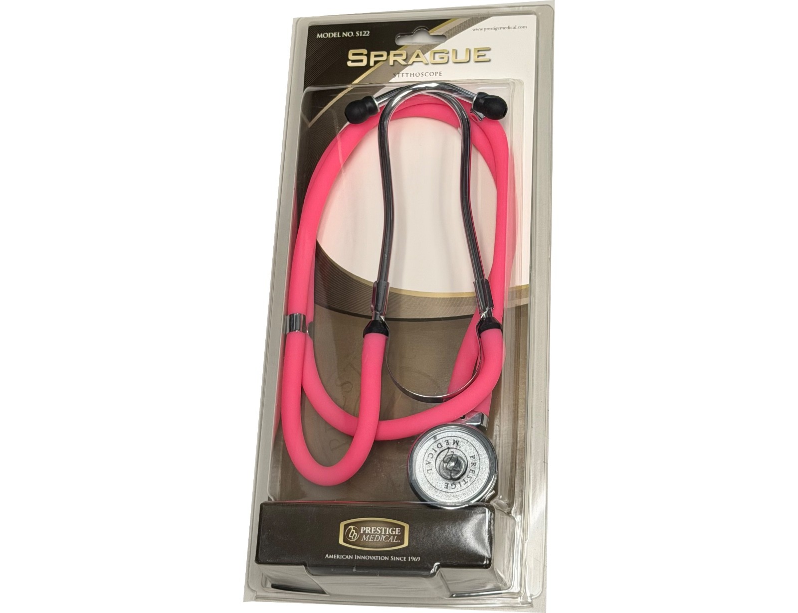 New Prestige Medical Sprague Dual Head Stethoscope Hot Pink – Close Out Special