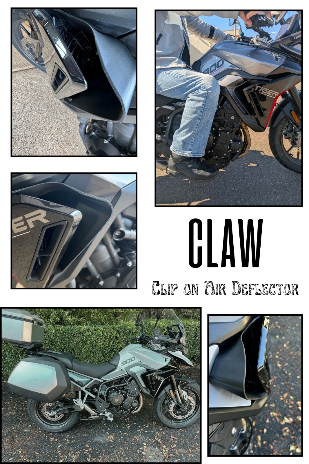 Claw Series Clip On Triumph Tiger 900 Air Deflectors- UK