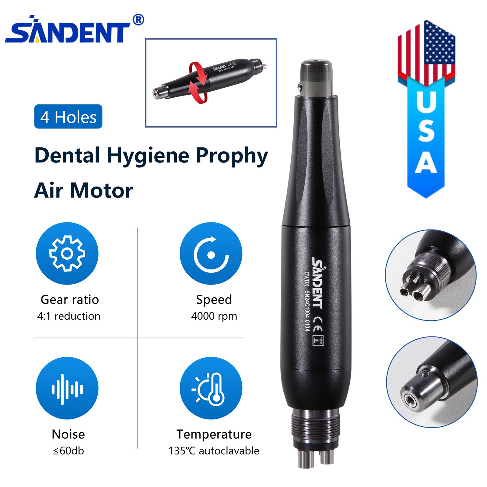 Dental Ultrasonic Scaler Oral Teeth Cleaner Perio Endo Tip For DTE SATELEC