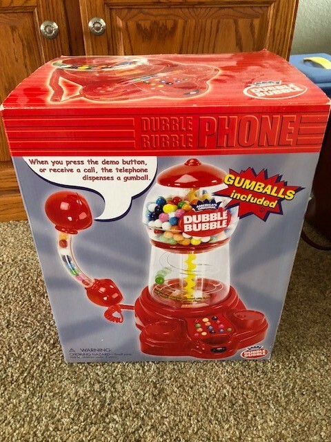 Dubble Bubble Telephone Gum Ball Machine