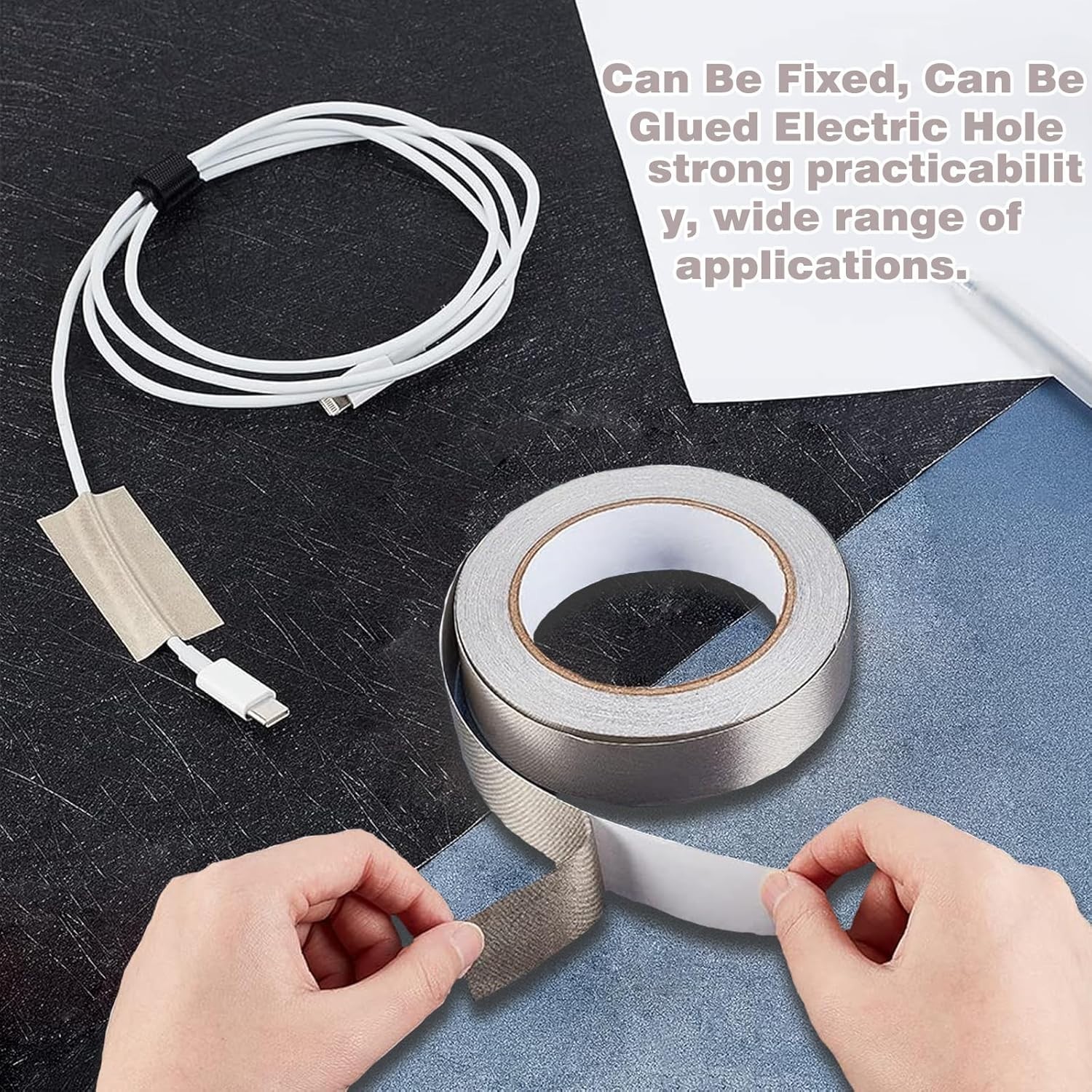 Conductive EMI Shielding Tape Faraday Fabric Rfid Blocker 2in x 65ft