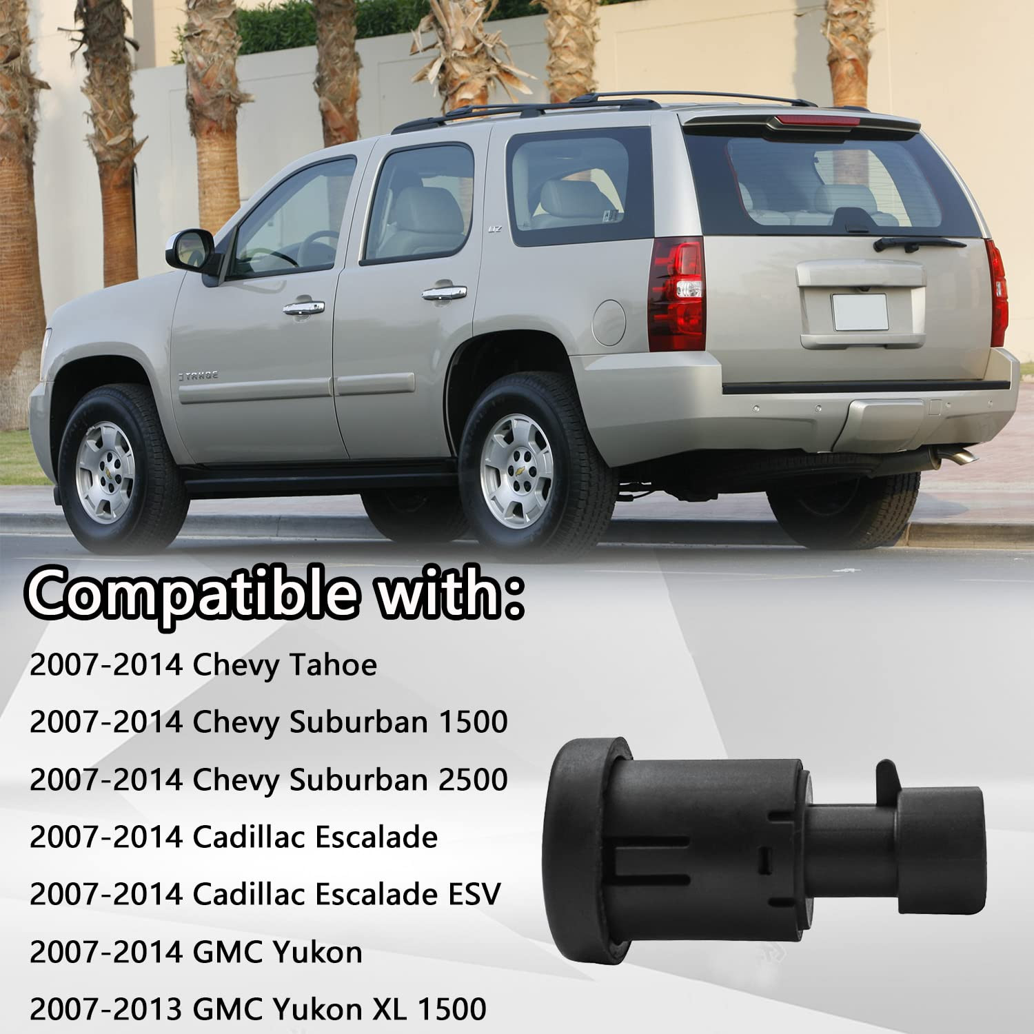 Rear Liftgate Window Glass Release Switch Button Compatible with 2007-2014 Chevy