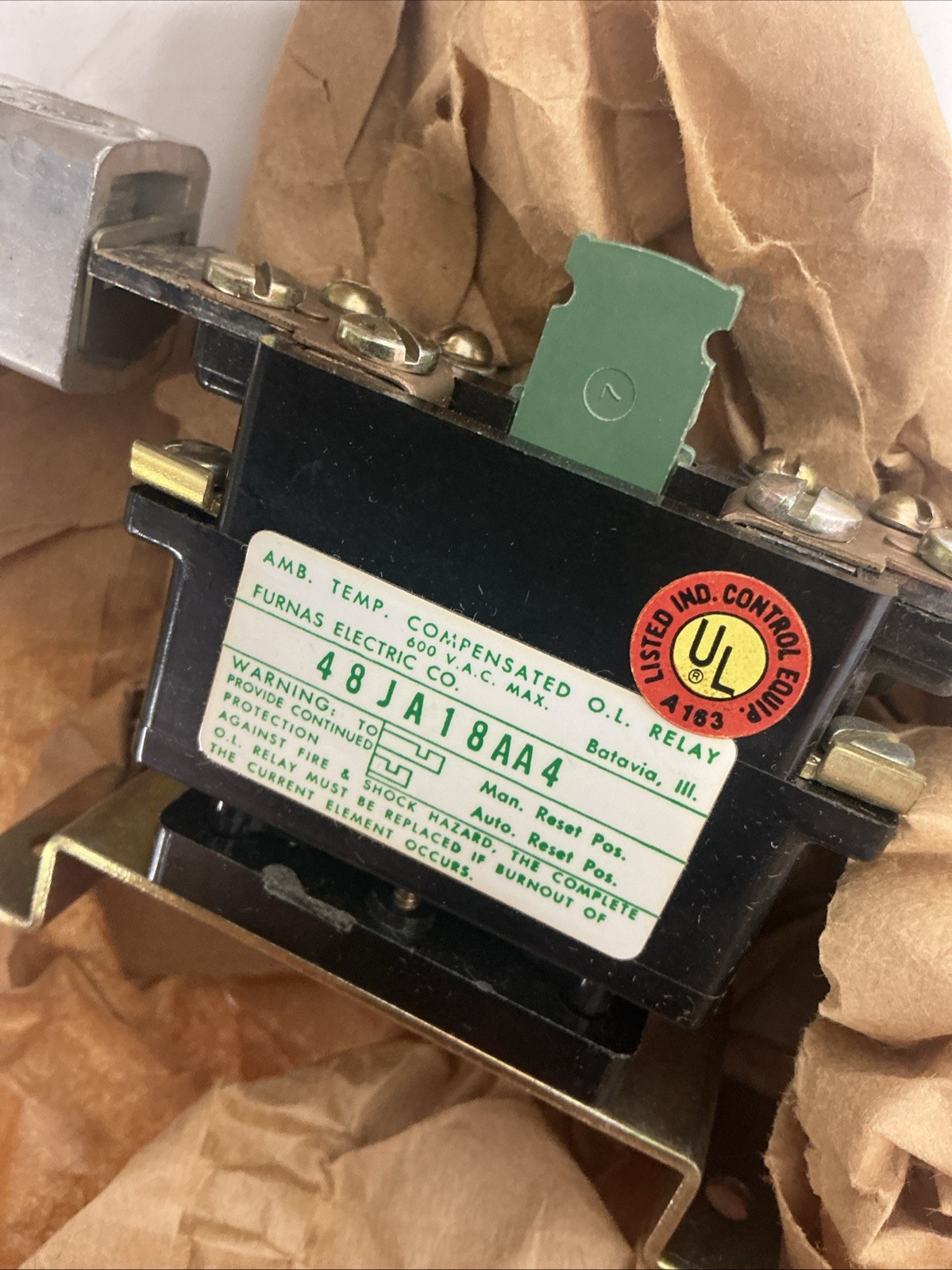 Furnas 48JA18AA4 Thermal Overload Relay. Y-904