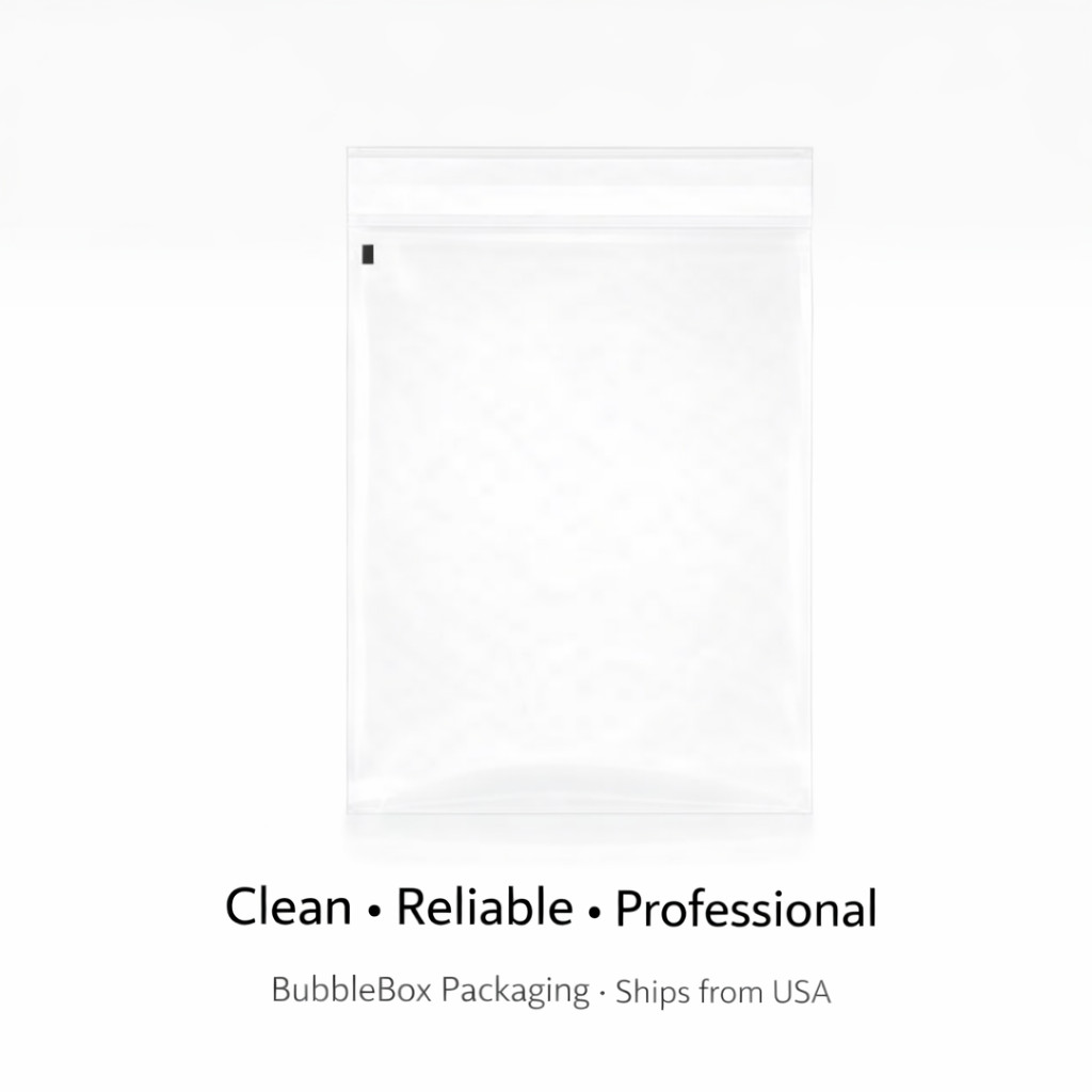 Clear Resealable OPP Cello Bags 1.5 Mil Poly w/ Suffocation Warning – Multi Size