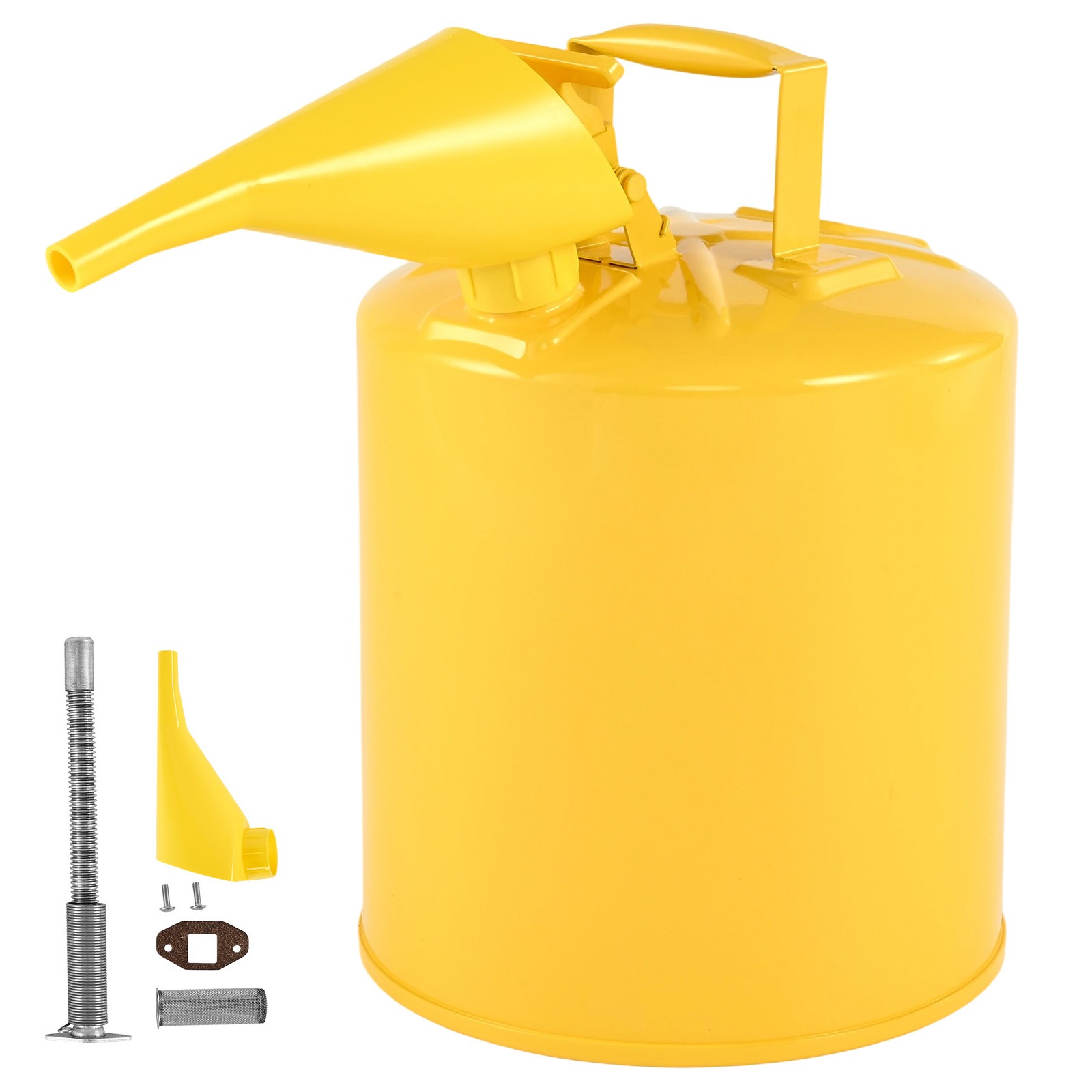 Uimoso 5 Gallon Type I Yellow Safety Diesel Can with Flame Arrester and Funnel