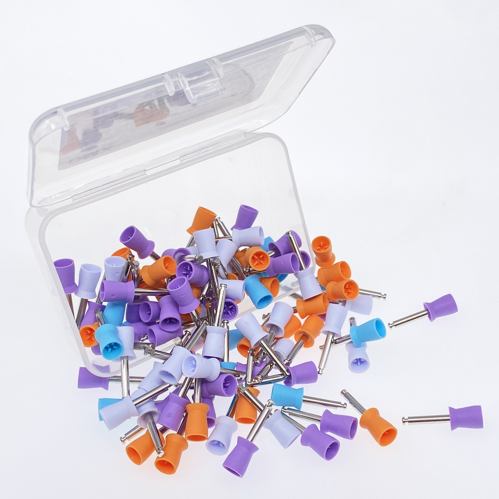 100-1000*Dental Rubber Prophy Tooth Teeth Polish Polishing Cups Latch Type Brush