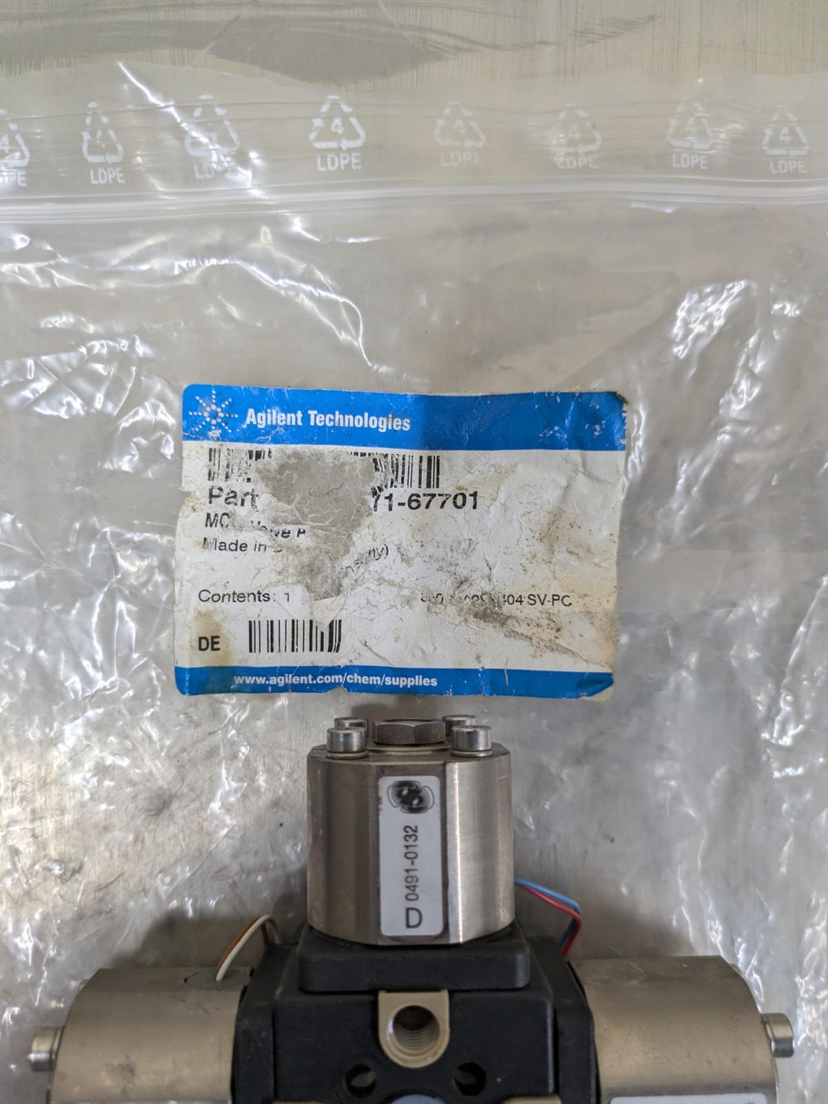 Agilent G1311-67701 MCGV Valve Assembly – Quaternary Pump – 1100/1200 HPLC