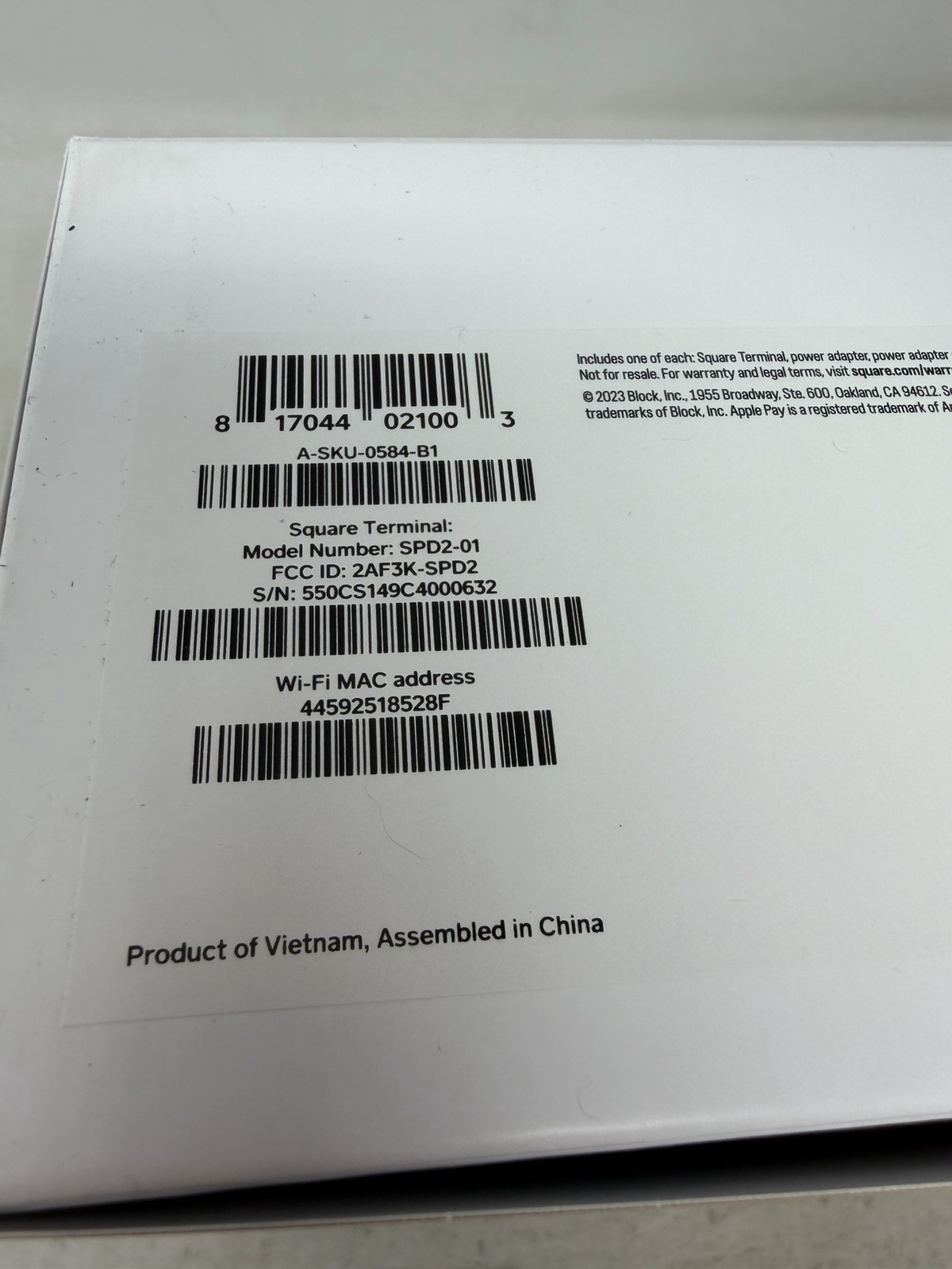 🔥Sealed🔥 Square Terminal – Credit Card Machine | Mobile POS SPD2-01