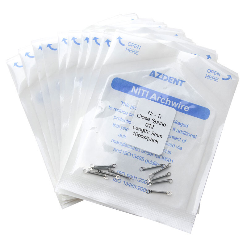 Dental Orthodontic NI-TI Closed Coil Spring Length Open 0.010/0.012*6mm/12mm/9mm