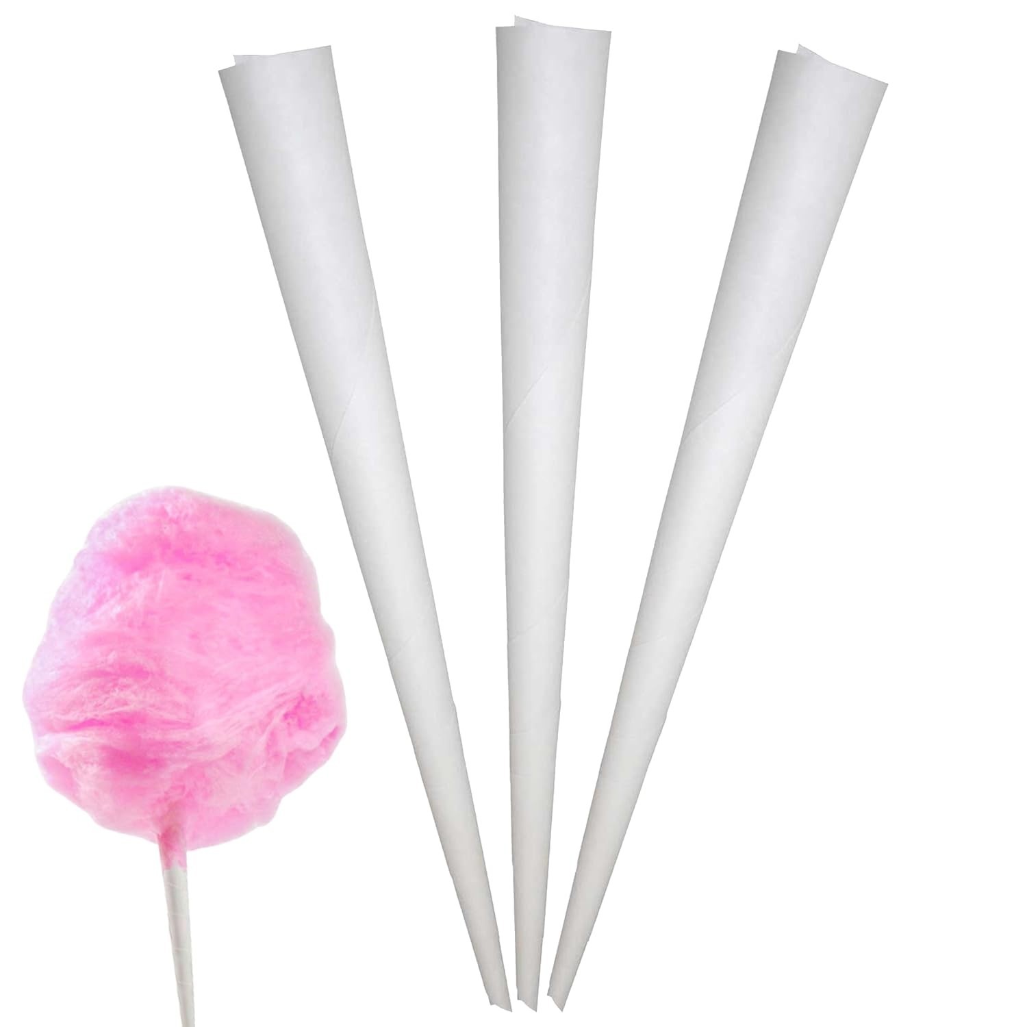 High-Quality 11 Inch Cotton Candy Cones – 100 Count for Sweet Celebrations
