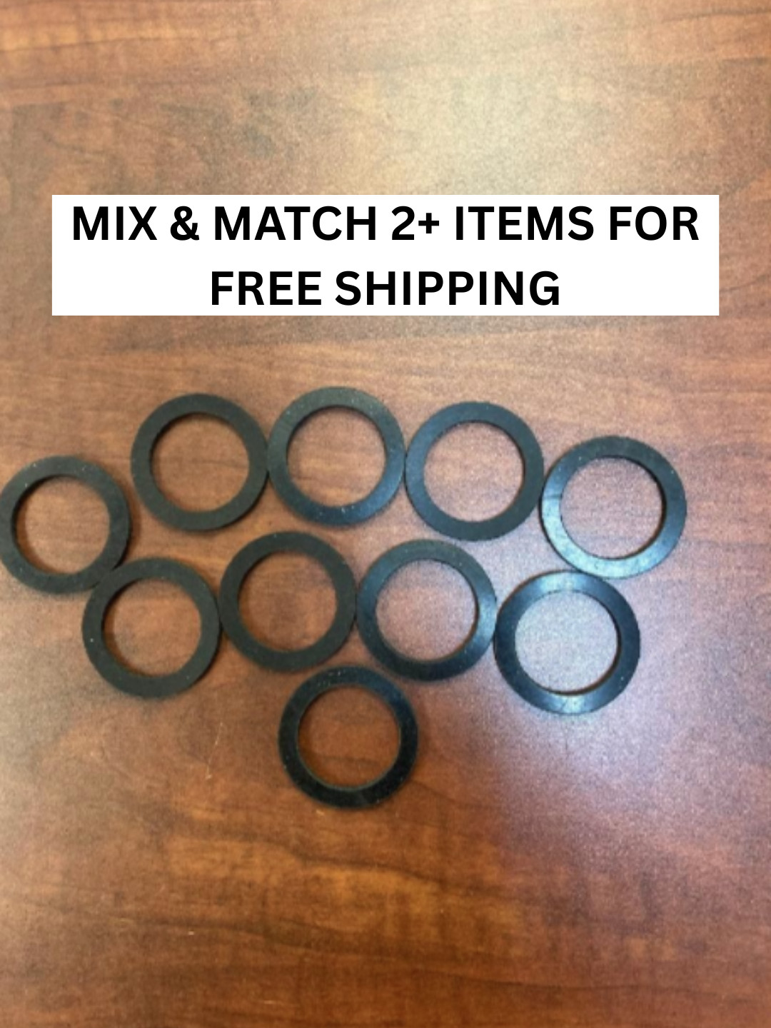 1-5/8″ OD x 1-3/16″ ID x 1/8″ 10 Pack Oil Resistant Neoprene Rubber Washer