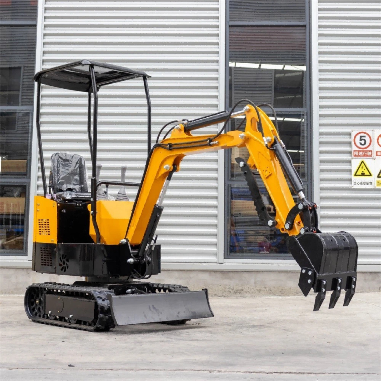 🔥FREE SHIP 1 Ton Mini Excavator 13.5HP Mini Digger Rato 13.5HP EAP Gas Engine