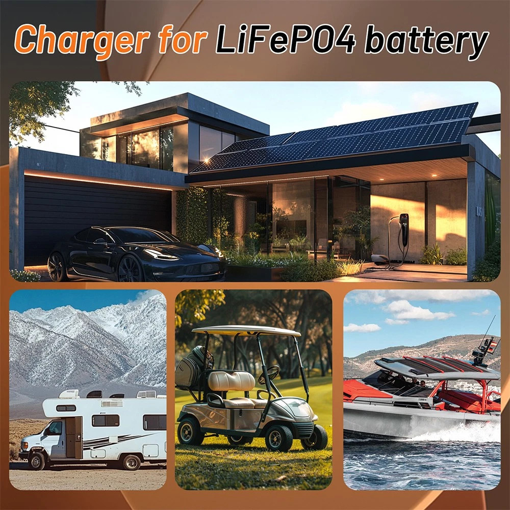 48V 100Ah 5120Wh LiFePO4 Lithium Battery Built-in BMS Deep Cycles For Golf Cart