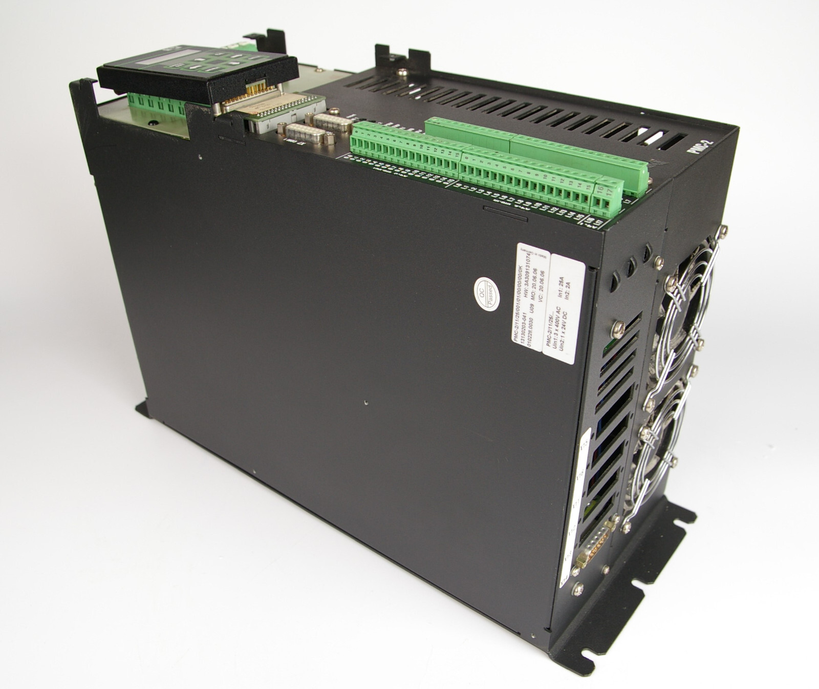 ELAU PMC-2/11/25/001/01/00/00/00/0K Drive Controller + Panel BE-8/10/0