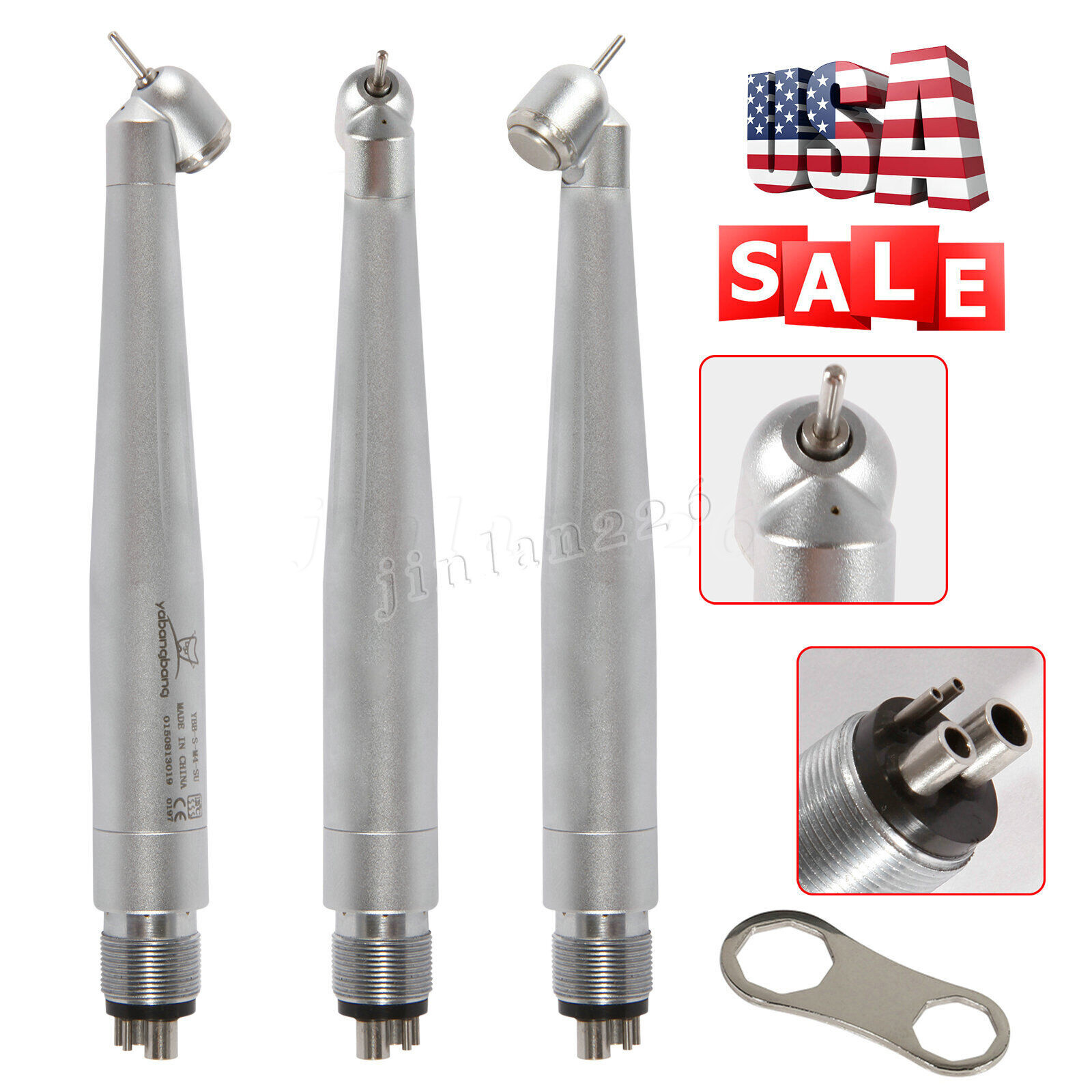 Yabang Dental 45 Degree Surgical High Speed Handpiece Push Button 4Hole 1-10 pcs