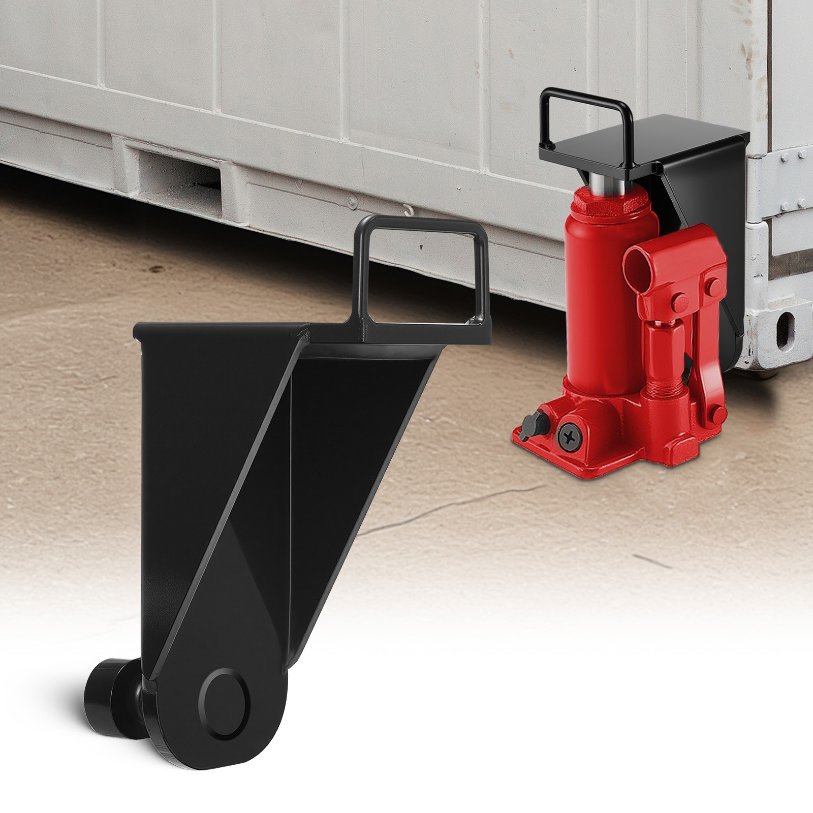 VEVOR 1-Pack Shipping Container Jack Lug with Handle Storage Leveler Booster
