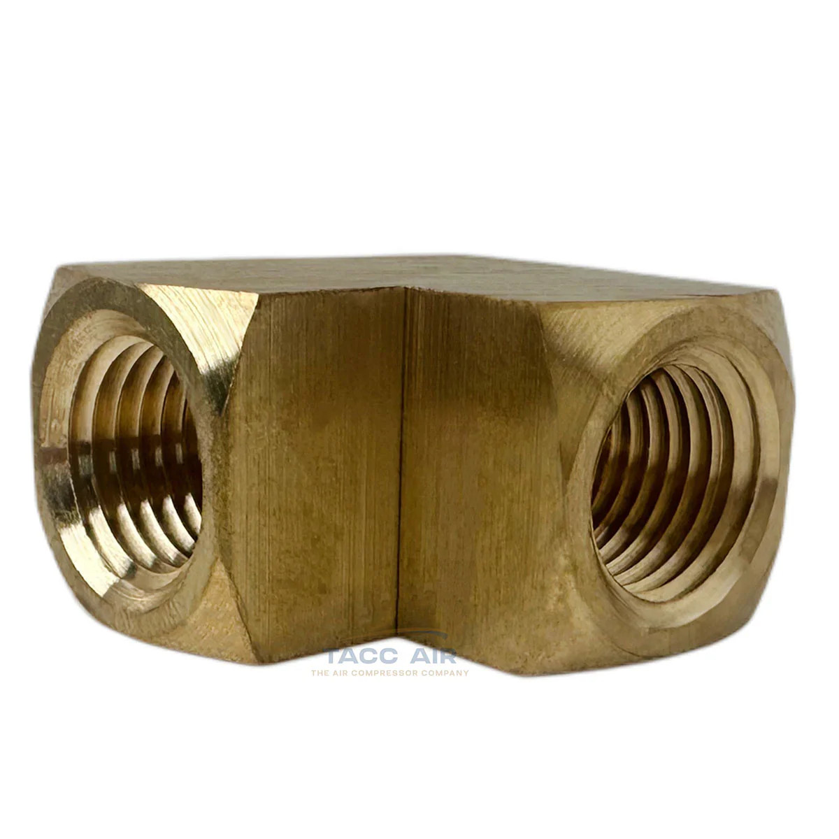 2 Pack 1/4″ NPT Solid Brass Branch Tee Fitting 3 Way W/ 2 Female & 1 Male Thread