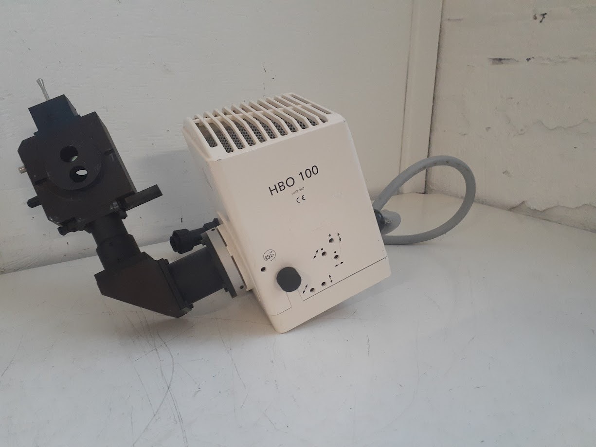 Zeiss HBO 100 Lamphouse 1007-980 Lamp Housing w/ arm