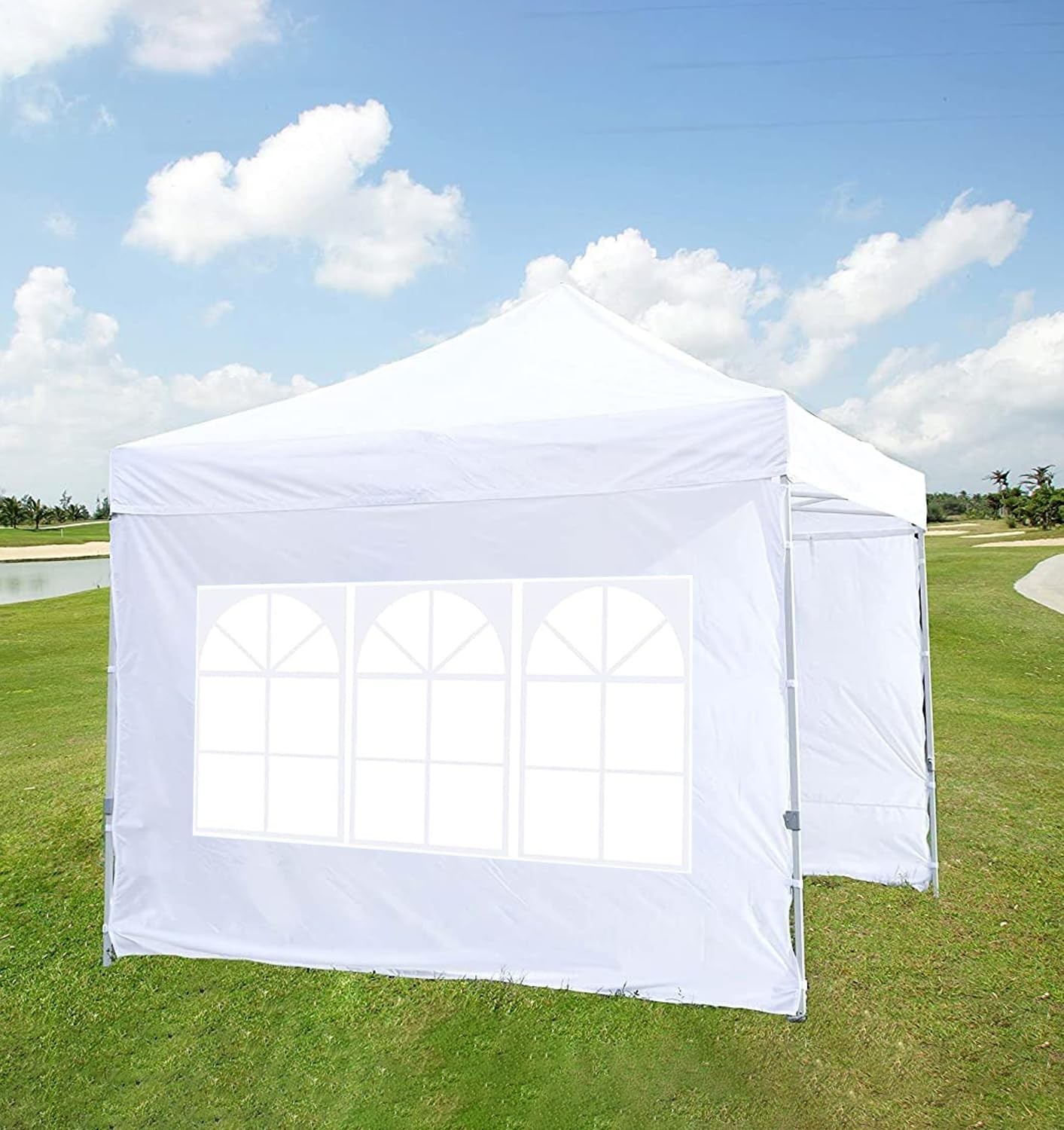 Scocanopy 3Pcs Sidewall Window For 8X8 Canopy Frame Black