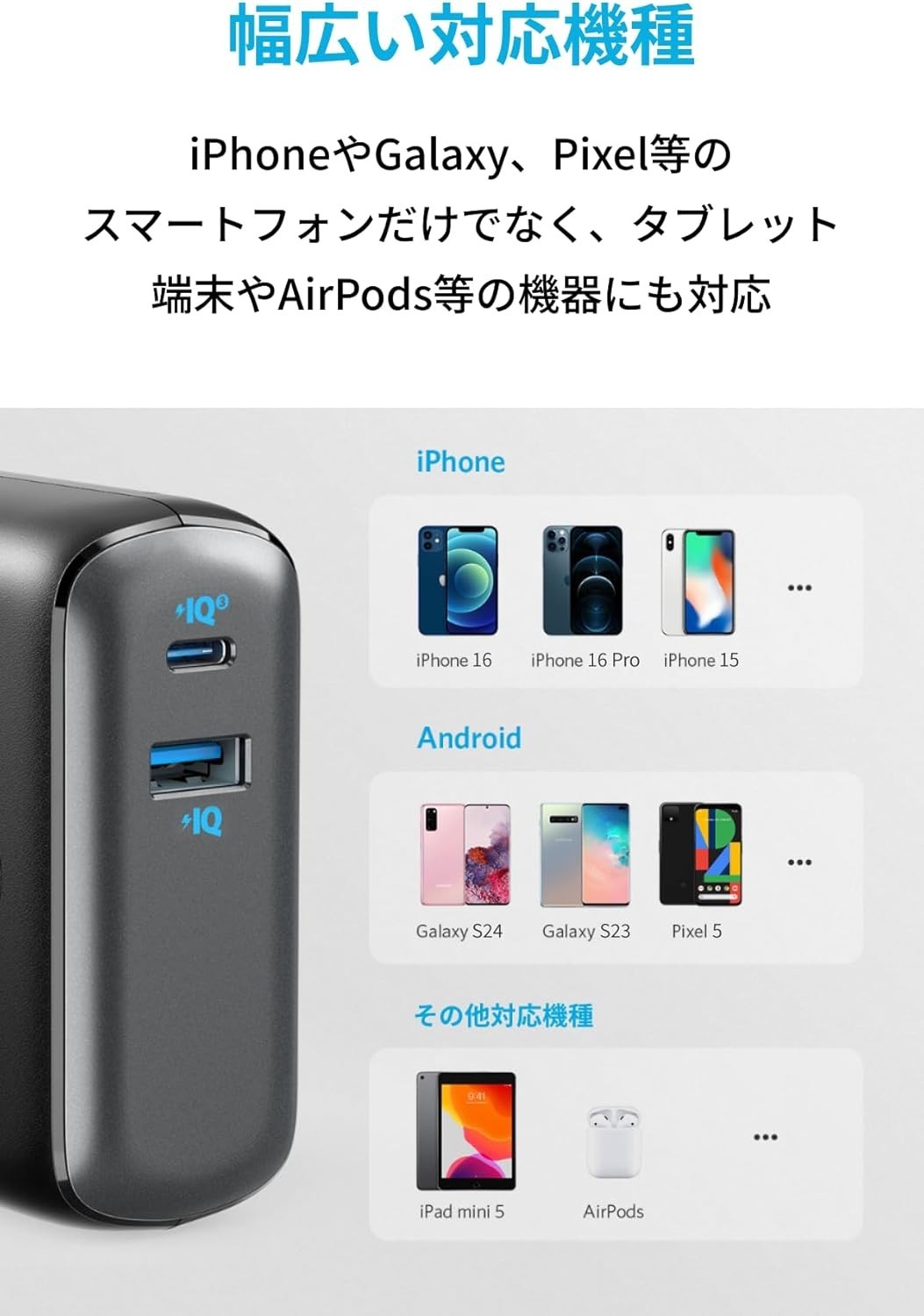 Anker PowerCore Fusion 10000 20W PD USB Charger Power Bank 9700mAh NEW Japan