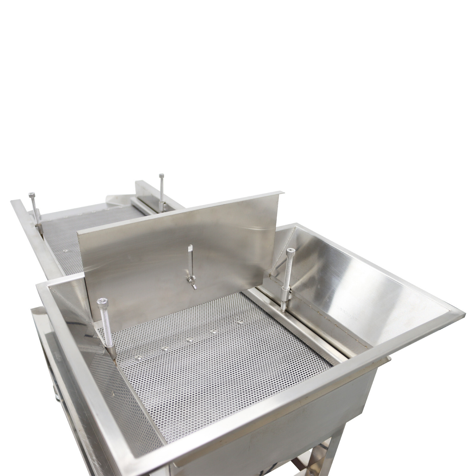 TB610 110V Stainless Steel Linear Vibrating Screen with 3mm Screen Dual Motor