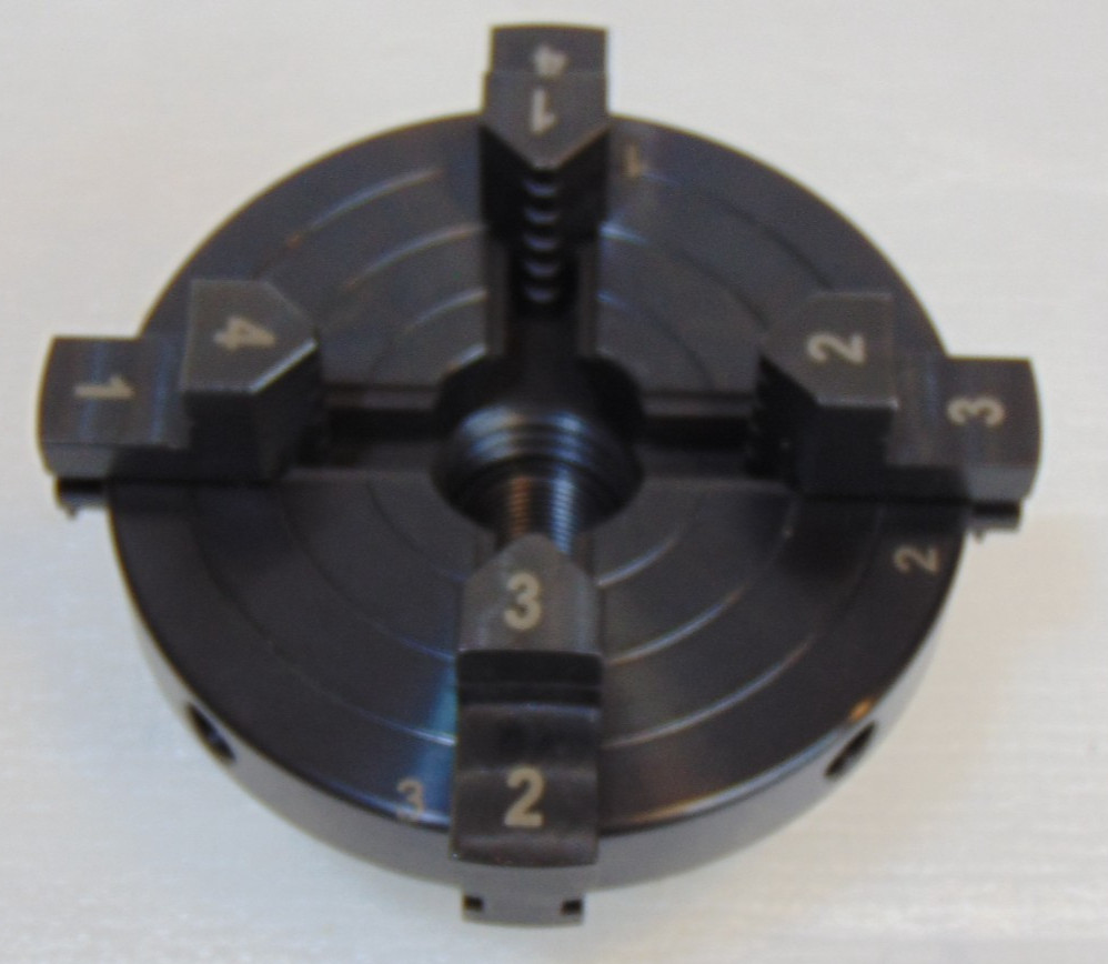 Four 4 Jaw Lathe Chuck Heavy Duty 4” Easy Twist Adjustable Black Sleeve New