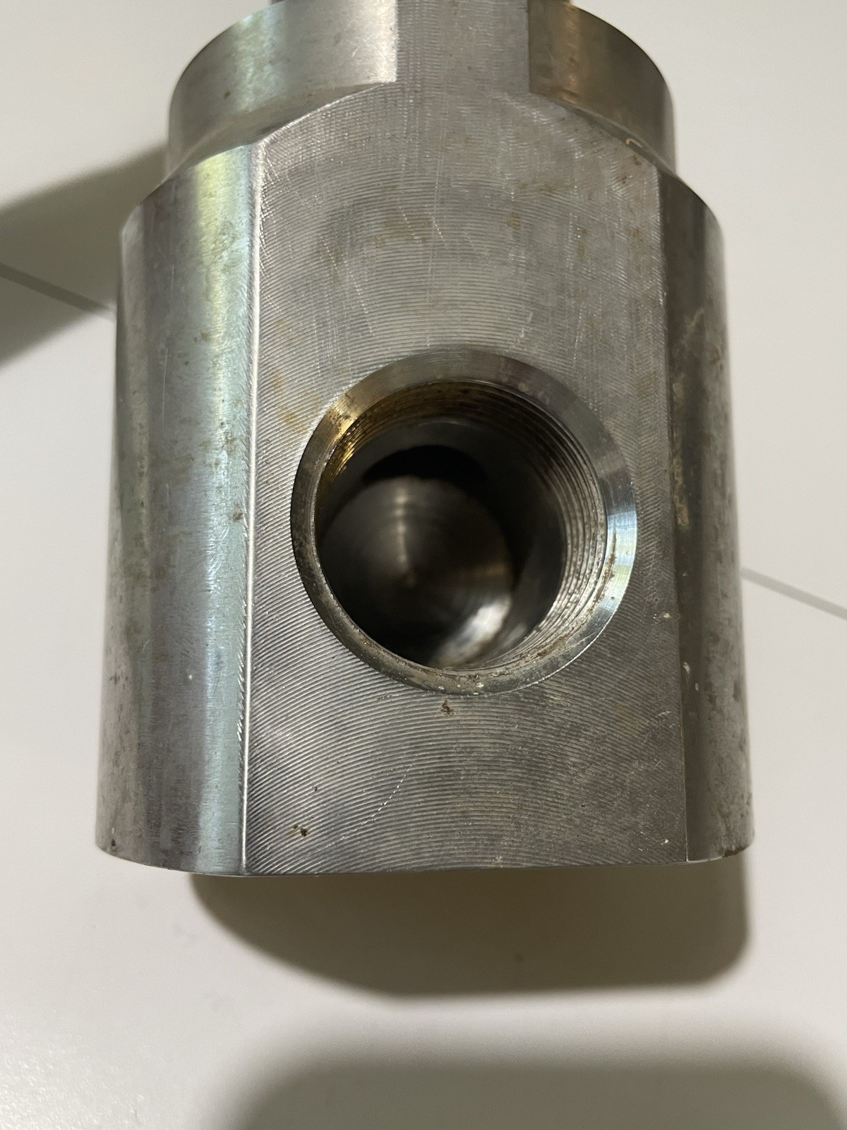 Industrial Hydraulic Valve Body Manifold Housing 9.75” 10 lb Appears Stainless