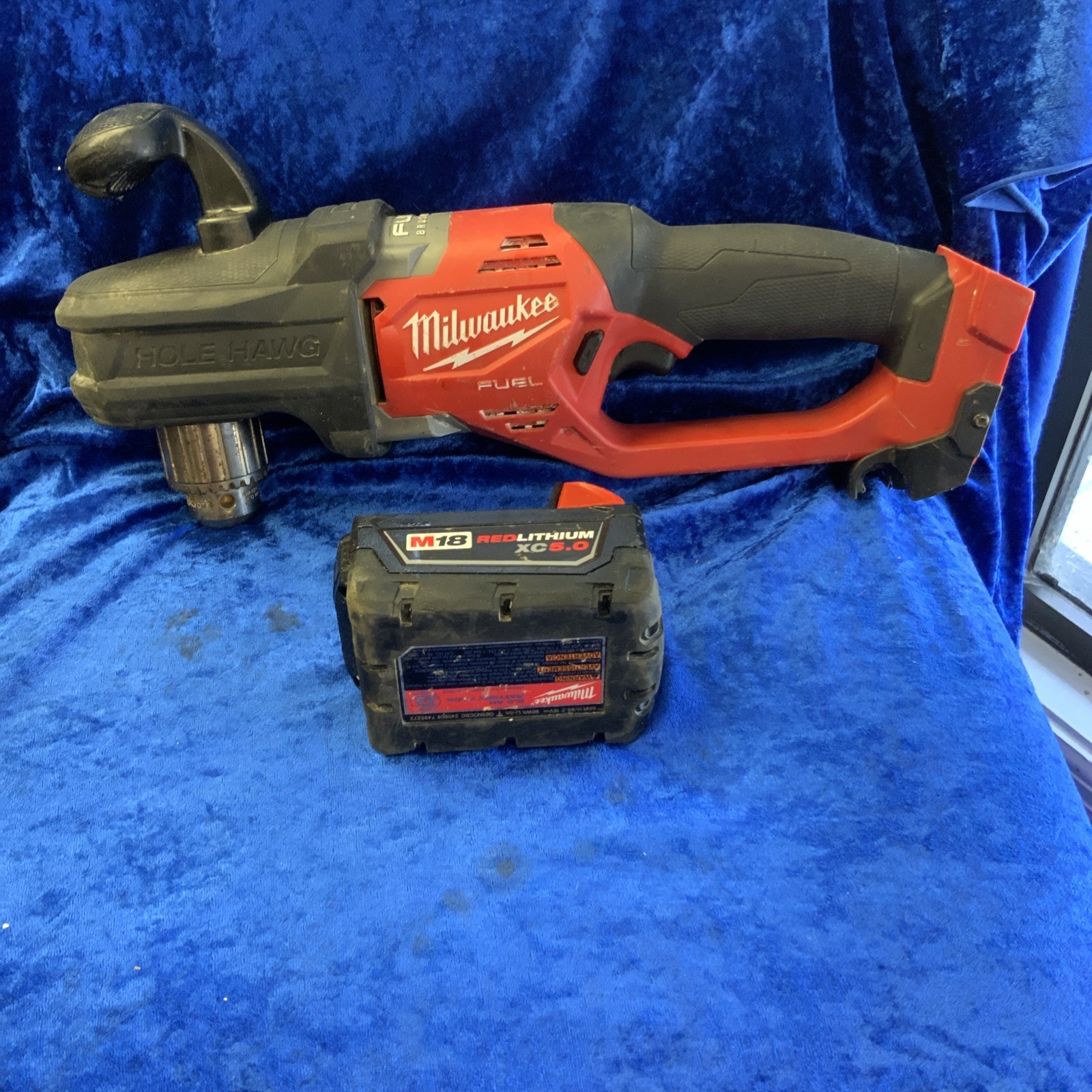 MILWAUKEE 2807-20 M18 FUEL HOLE HAWG 1/2″ 18V 5.0Ah BRUSHLESS RIGHT ANGLE DRILL