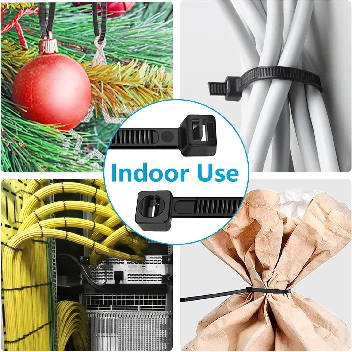 Versatile Black Zip Ties 10 Inch 100 Pack – Ideal for Indoor and Outdoor Use