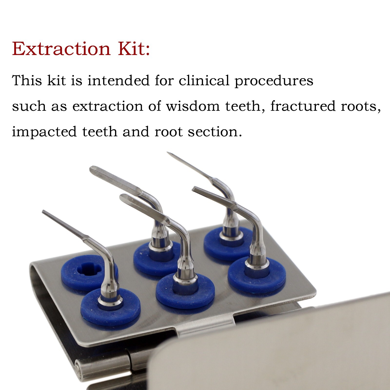 Ultrasonic Piezo Surgery Extraction Tips Kit Satelec Acteon Piezotome 2 Cube