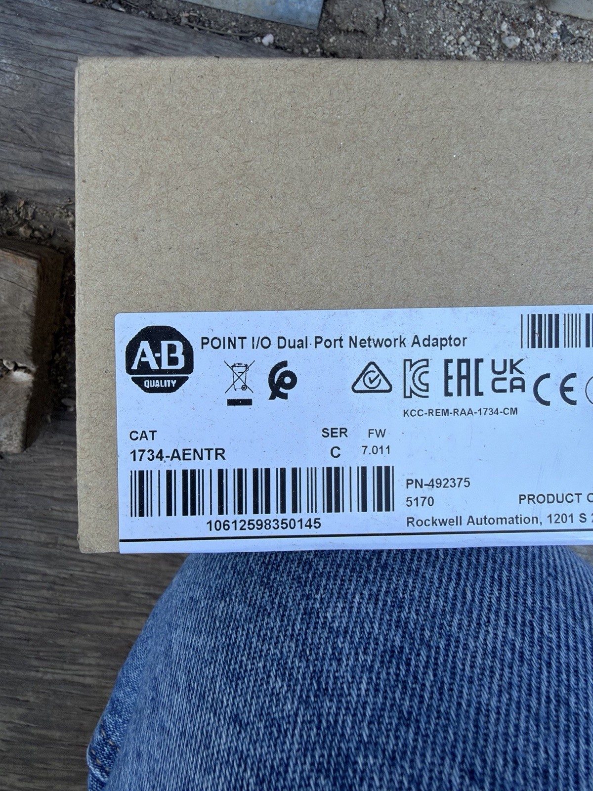 Allen-Bradley POINT I/O 1734-AENTR Dual Port EtherNet/IP Network Adaptor