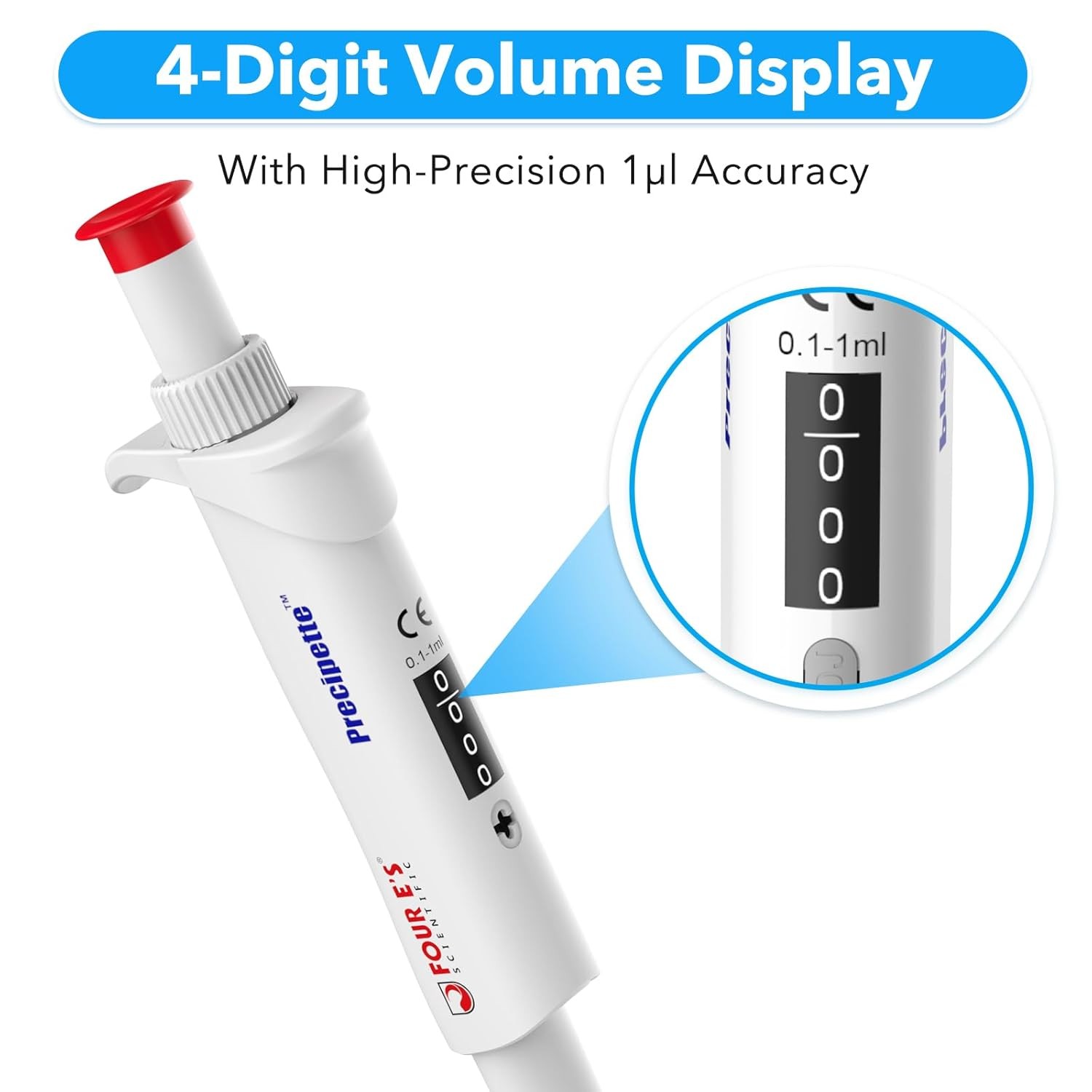 100-1000ul Micropipette High-Accurate Pipettor Single-Channel Adjustable Volume