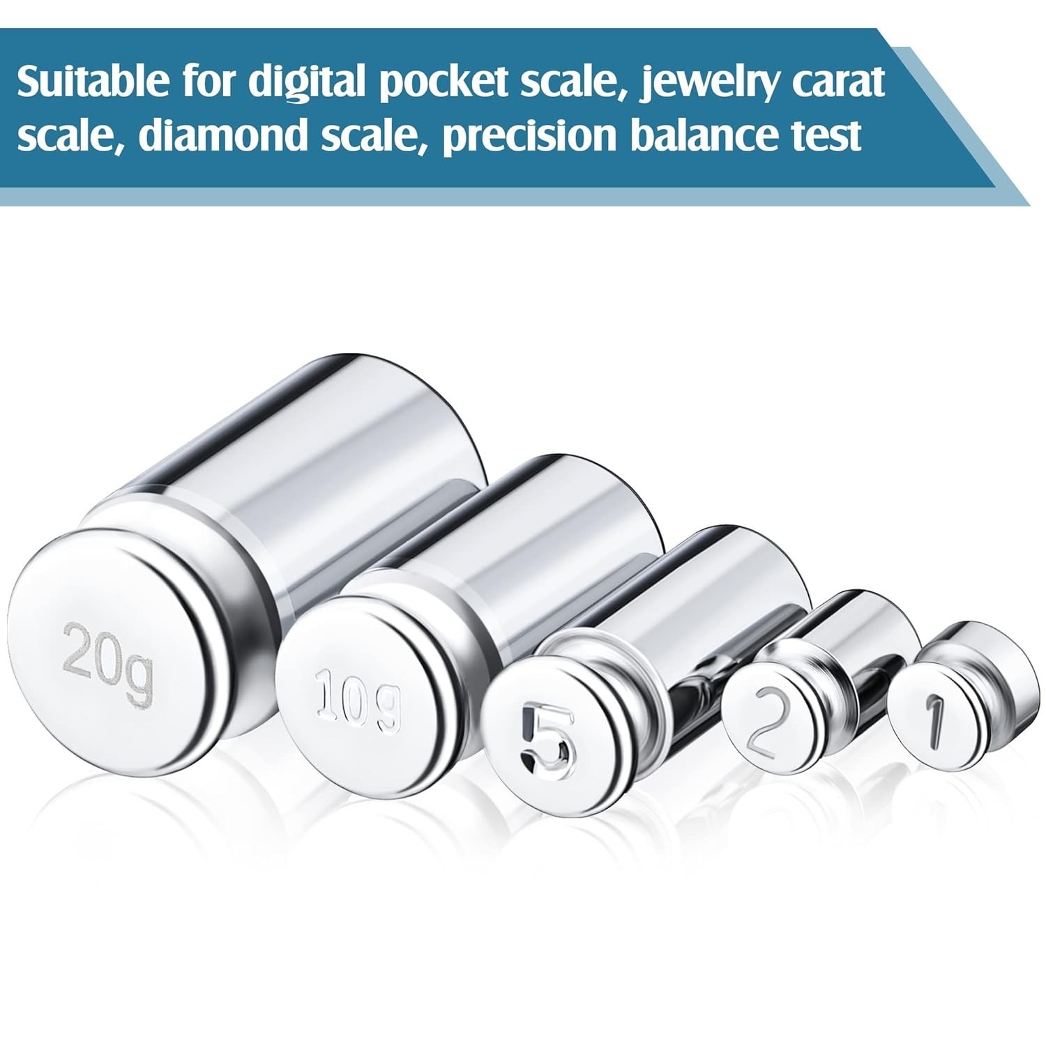 Calibration Weight g 2g 5g 0g 20g Calibration Gram Scale Weight Set for Digit…