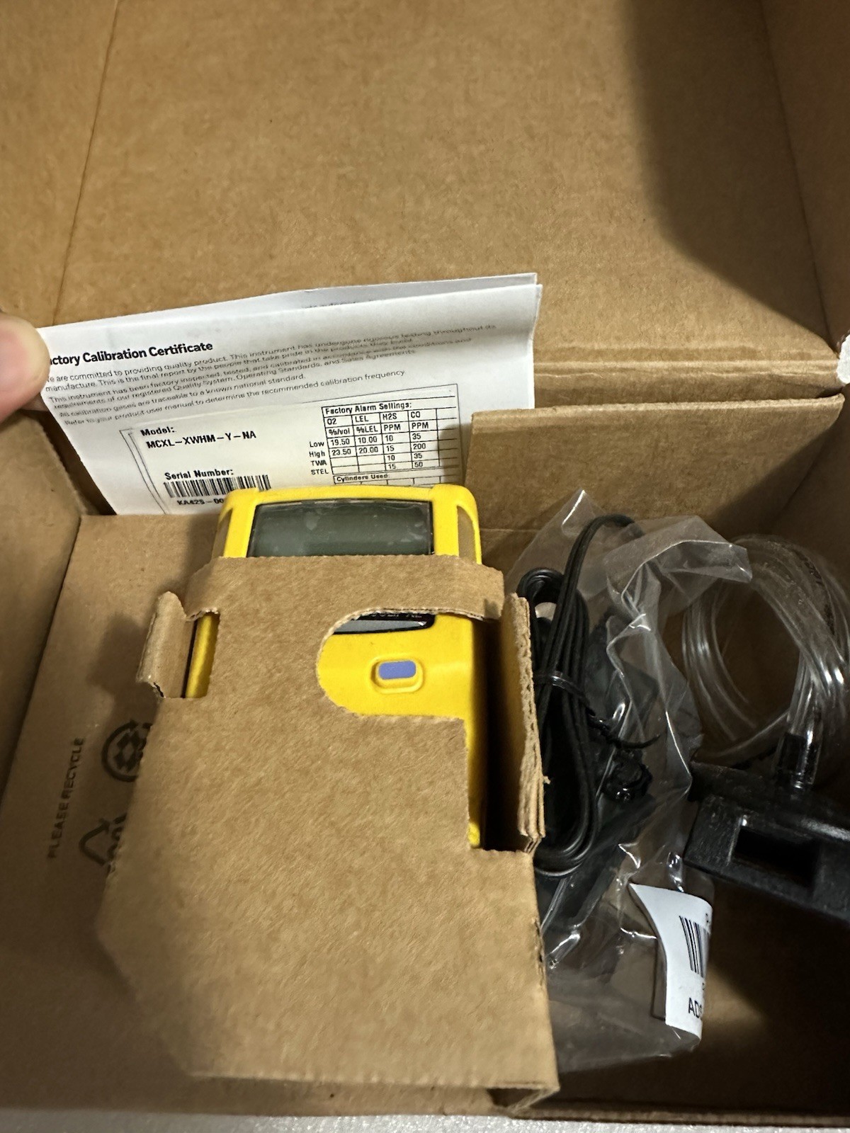 HONEYWELL DETECTOR MCXL-XWHM-Y-CN MCXL-4, 4-IN-1 GAS