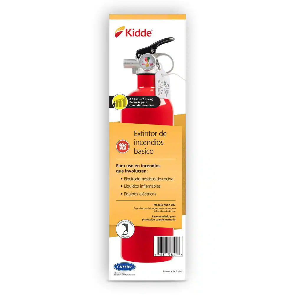 KIDDE DRY CHEMICAL FIRE EXTINGUISHER Home Car Auto Garage Kitchen Safety 5-B:C