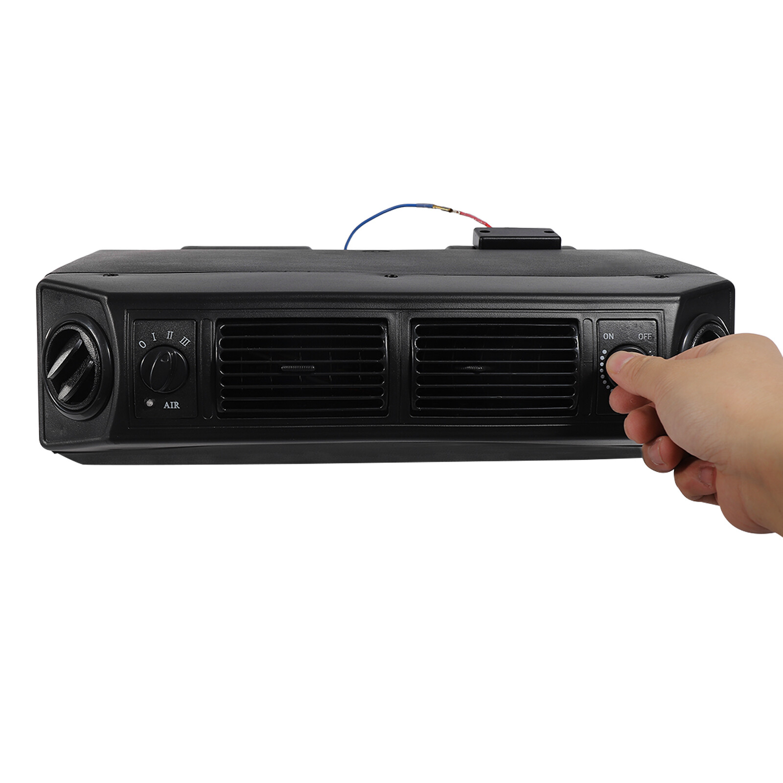 15.75*13.19*5.31in 80W 12V Black ABS Air Conditioning Evaporator W/ Drain Hose