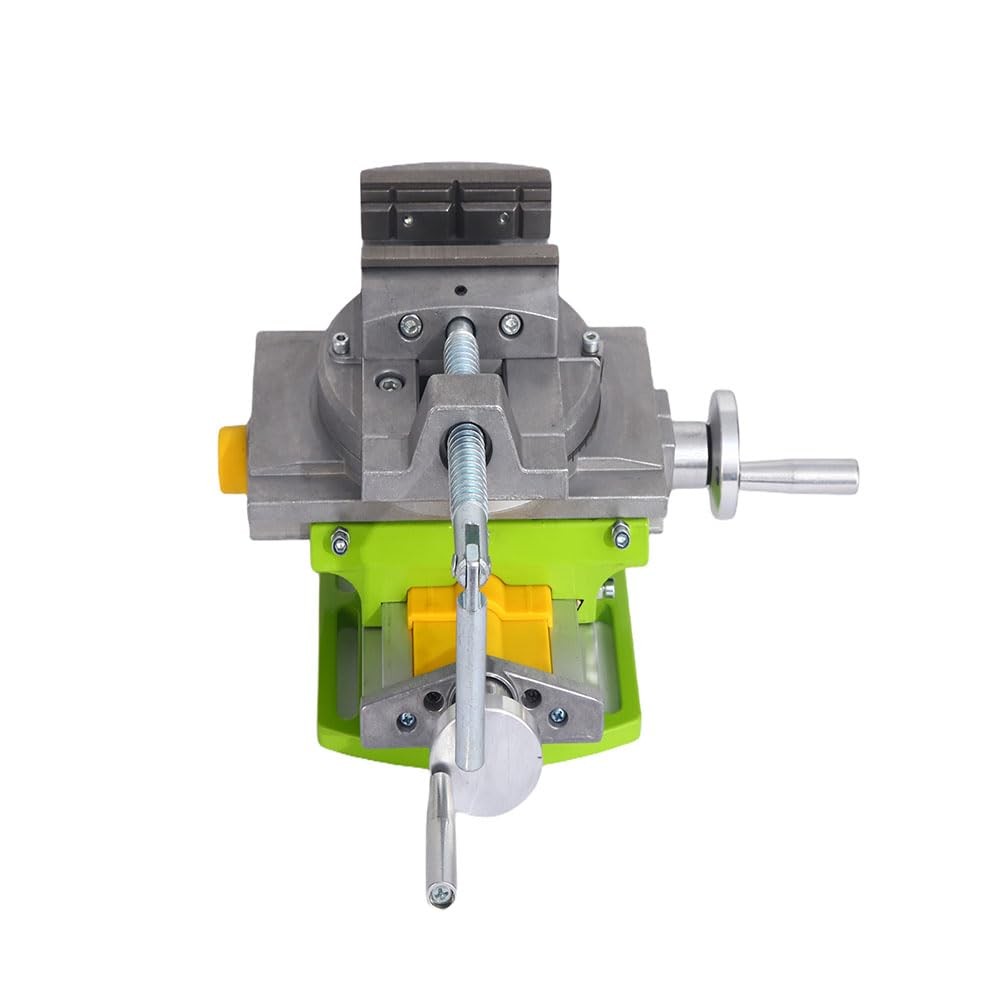 BACHIN Rotary Table 90 ° 3″ Cross Slide Drill 3inch ,Rotary 90 °, Green